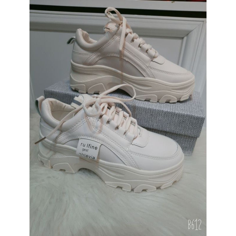 (Freeship) Giầy thể thao nữ,sneakers ULzzang full trắng độn đế năng động và cá tính T140