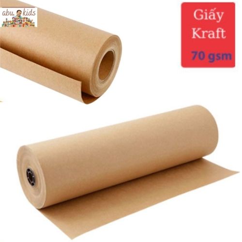 GIẤY KRAFT - GIẤY XI MĂNG NHẬT BẢN KHỔ 72x102cm  GÓI HÀNG, QUÀ TẶNG, VẼ RẬP, DÀY DẶN CHẤT LƯỢNG 70gsm