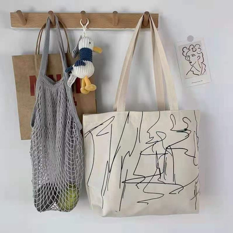 Túi tote vải đeo chéo canvas bag giá rẻ đẹp đi học LOT STORE TX 772