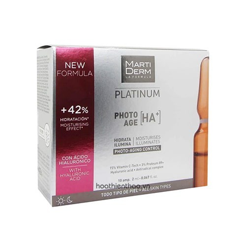 Ampoule 15% Vitamin C nguyên chất chống lão hóa - MartiDerm Platinum Photo Age HA+  - ajaskinlab