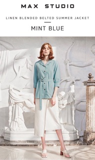 Áo sơ mi linen Max Studio xuất Hàn xịn