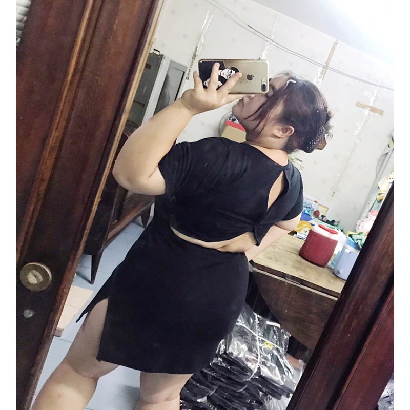 Váy body tay lỡ hở lưng Bigsize 60-90kg | BigBuy360 - bigbuy360.vn