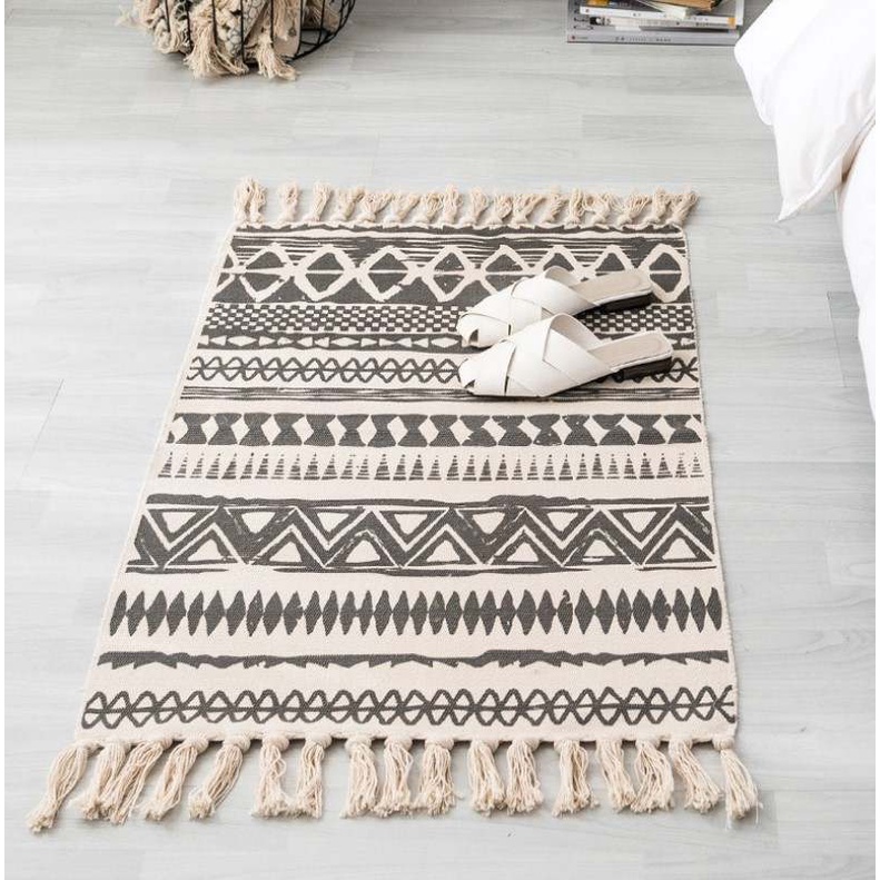 [MỚI] Thảm dệt thủ công họa tiết Thổ Cẩm - Trang trí cửa ra vào Size 60x110cm
