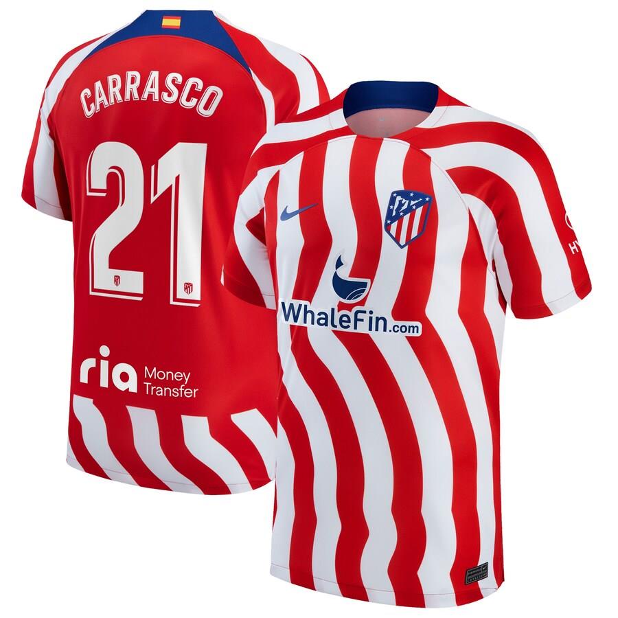 Áo Bóng Đá Sân Nhà Đội Tuyển Jerseys 22 23 Atl Tico de Madrid JOAO FELIX LLORENTE 2022 2023 De PAUL Mens Jersey Kit