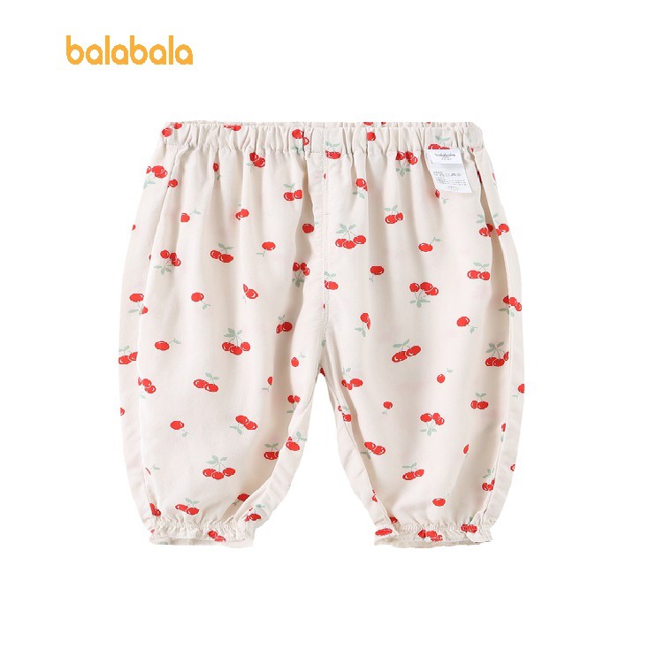 (0-3 tuổi) Quần dài bé gái hoạ tiết hoa quả hãng BALABALA 200221108004003