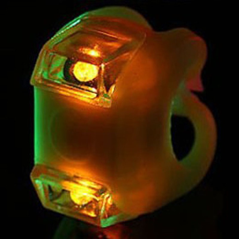 Đèn LED silicon gắn trước xe đạp