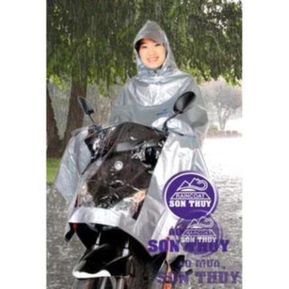 Áo mưa 2 da 1 đầu sơn thủy