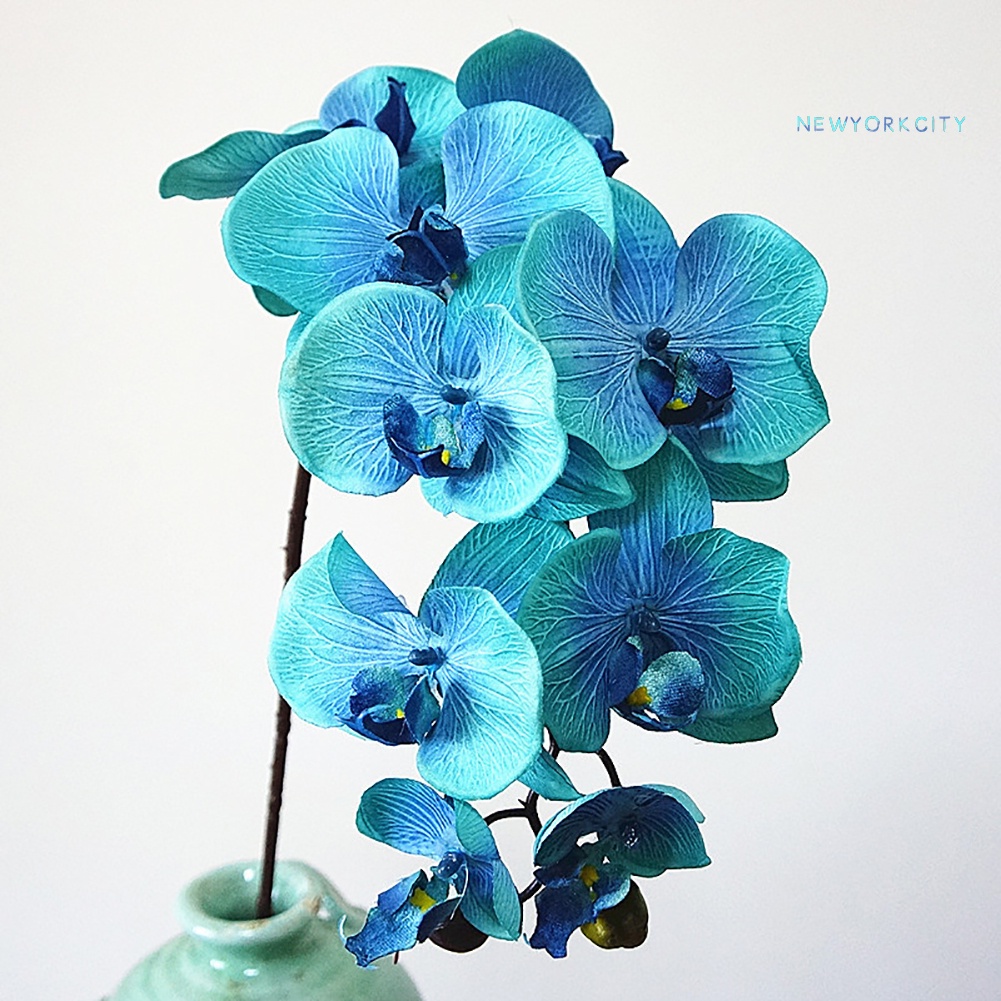 1 Nhánh Hoa Lan Bướm Nhân Tạo DIY Trang Trí Tiệc Cưới