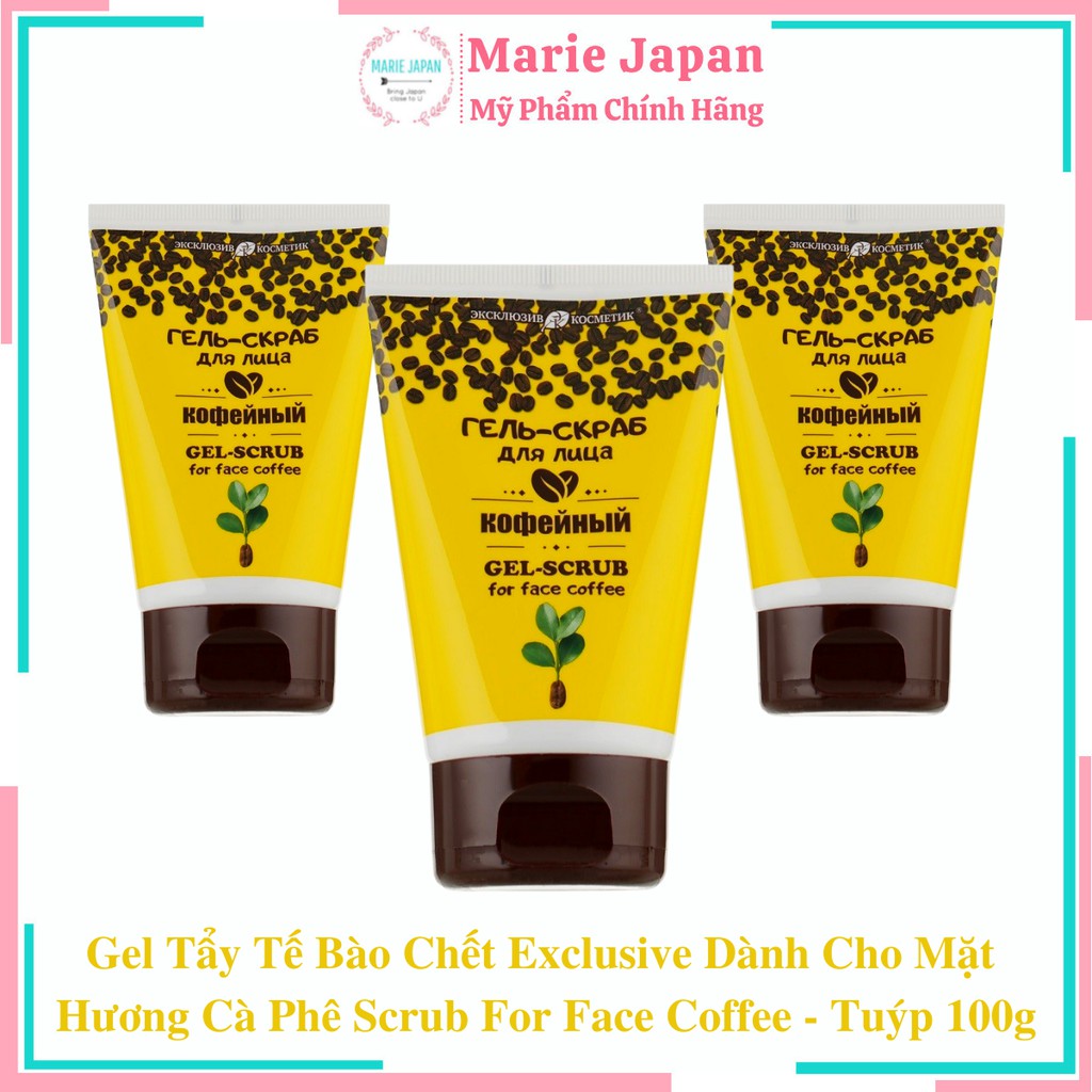 Gel Tẩy Tế Bào Chết Exclusive Dành Cho Mặt Hương Cà Phê Gel Scrub For Face Coffee - Tuýp 100g