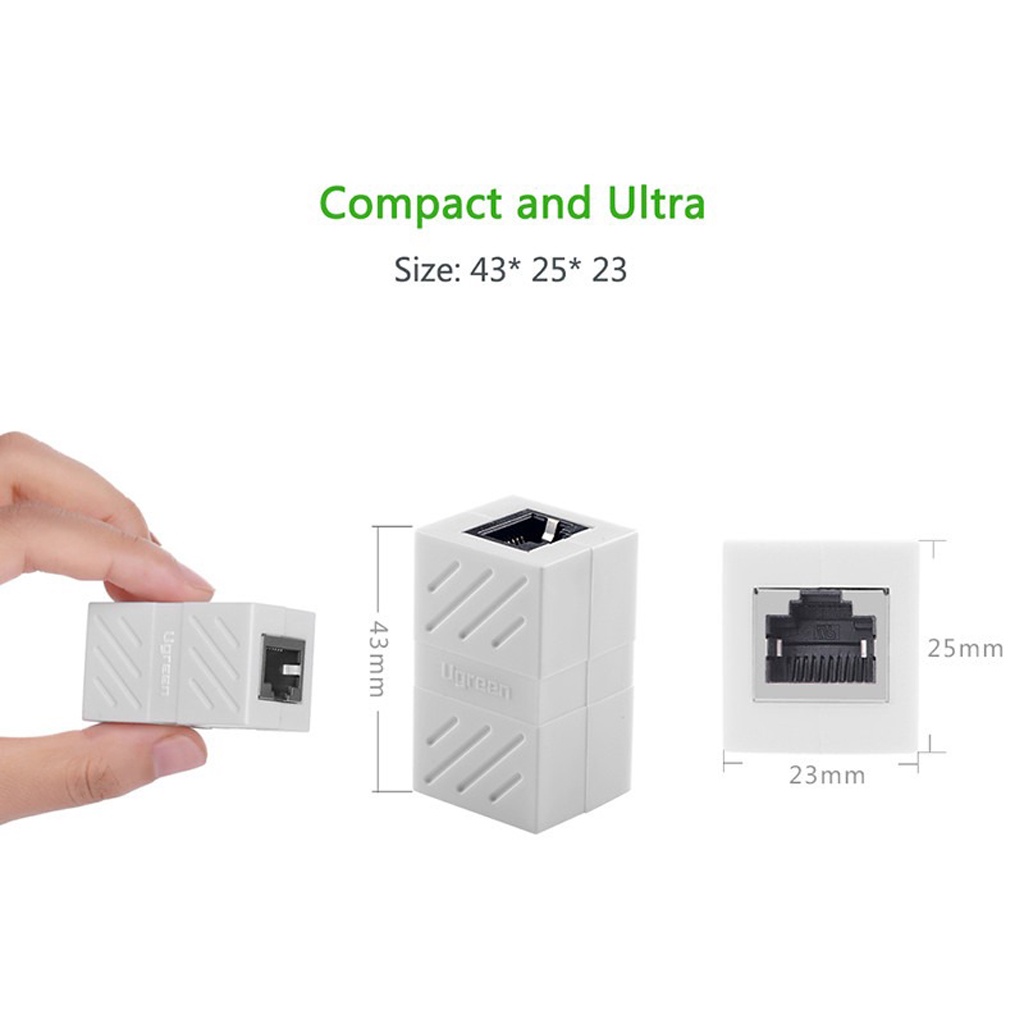 Đầu nối mạng RJ45 Kéo Dài Cáp Mạng UGREEN 20311 Cao Cấp