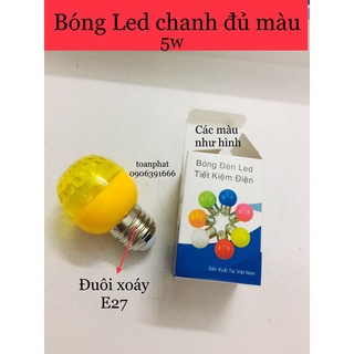 Bóng đèn Led chanh đui xoáy E27 đủ màu