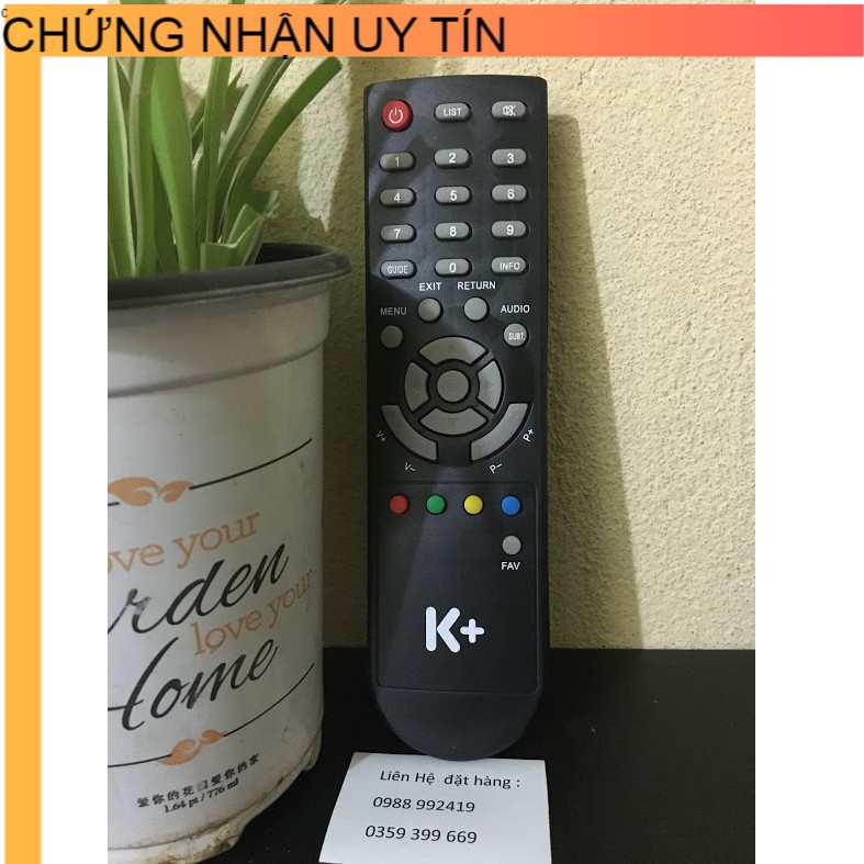 Điều khiển đầu thu K+,Remote điều khiển đầu thu K+ đời cũ