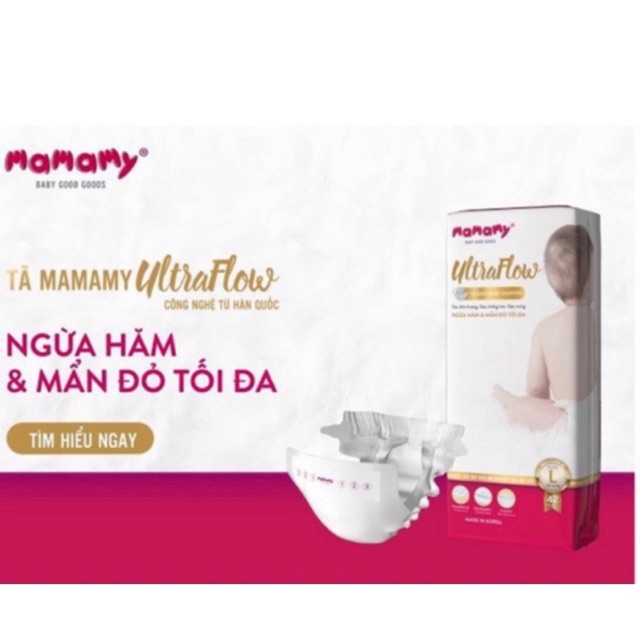 Tã dán Mamamy - Bỉm dán Mamamy S54/M46/L42/XL36