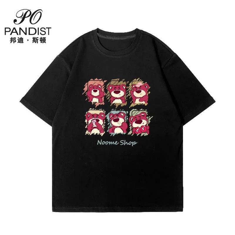 HIIXIIVI Áo Thun 100% cotton Tay Ngắn Cổ Tròn Thời Trang Mùa Hè Phong Cách Hàn Quốc Mới 2022