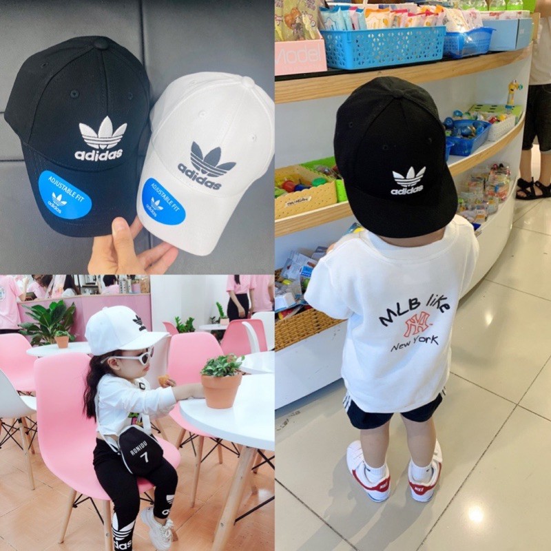 Mũ kid 2 màu trắng- đen hàng đẹp