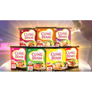 Mỳ tôm khoai tây cung đình đủ vị sườn heo, cua bể, bò hầm, gà hầm.
