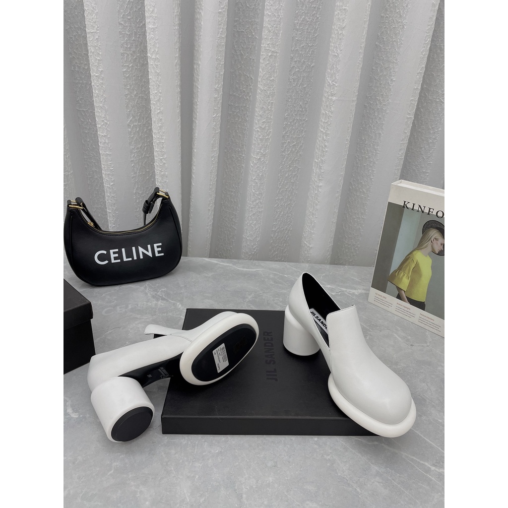 Giày cao gót da thật cao cấp JIL SANDER kiểu dáng độc lạ
