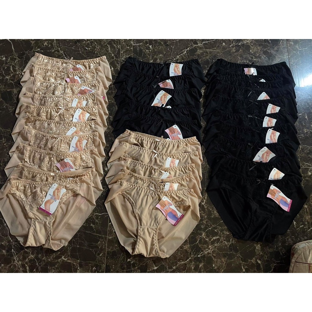 10 quần lót spring ren giữa phom 40-70kg - 5402