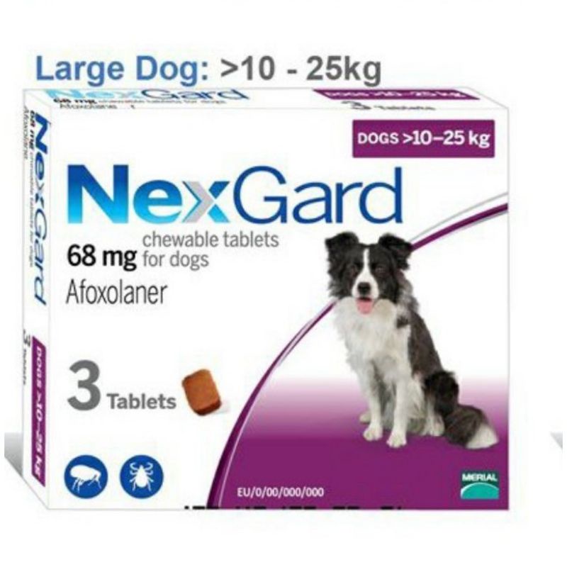 NEXGARD - Viên nhai hỗ trợ cho chó bị ve, bọ chét, ghẻ