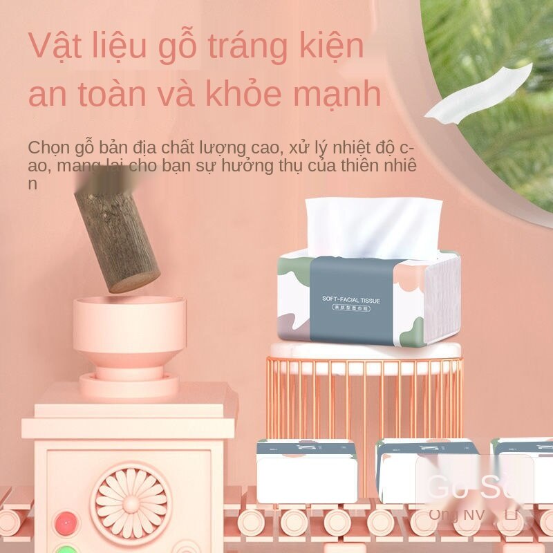 Khăn giấy rút vệ sinh gia dụng 6/10/24/30 gói tùy chọn