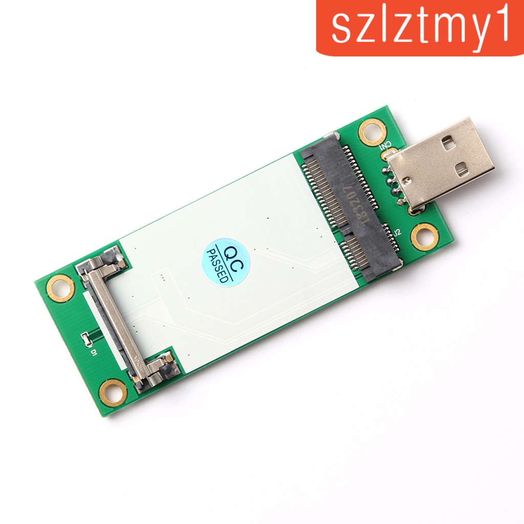 Mini PCIe WWAN Card to USB Adapter with SIM Slot for 3G / 4G Module Tester