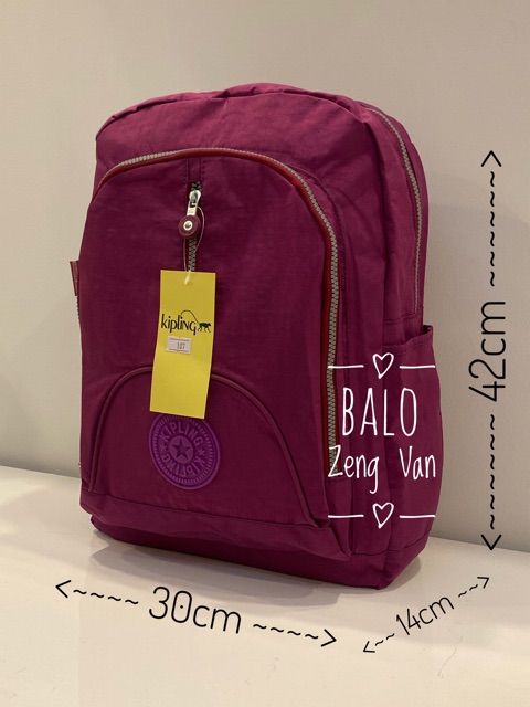 Balo Laptop KIPLING 107 dây kéo giữa