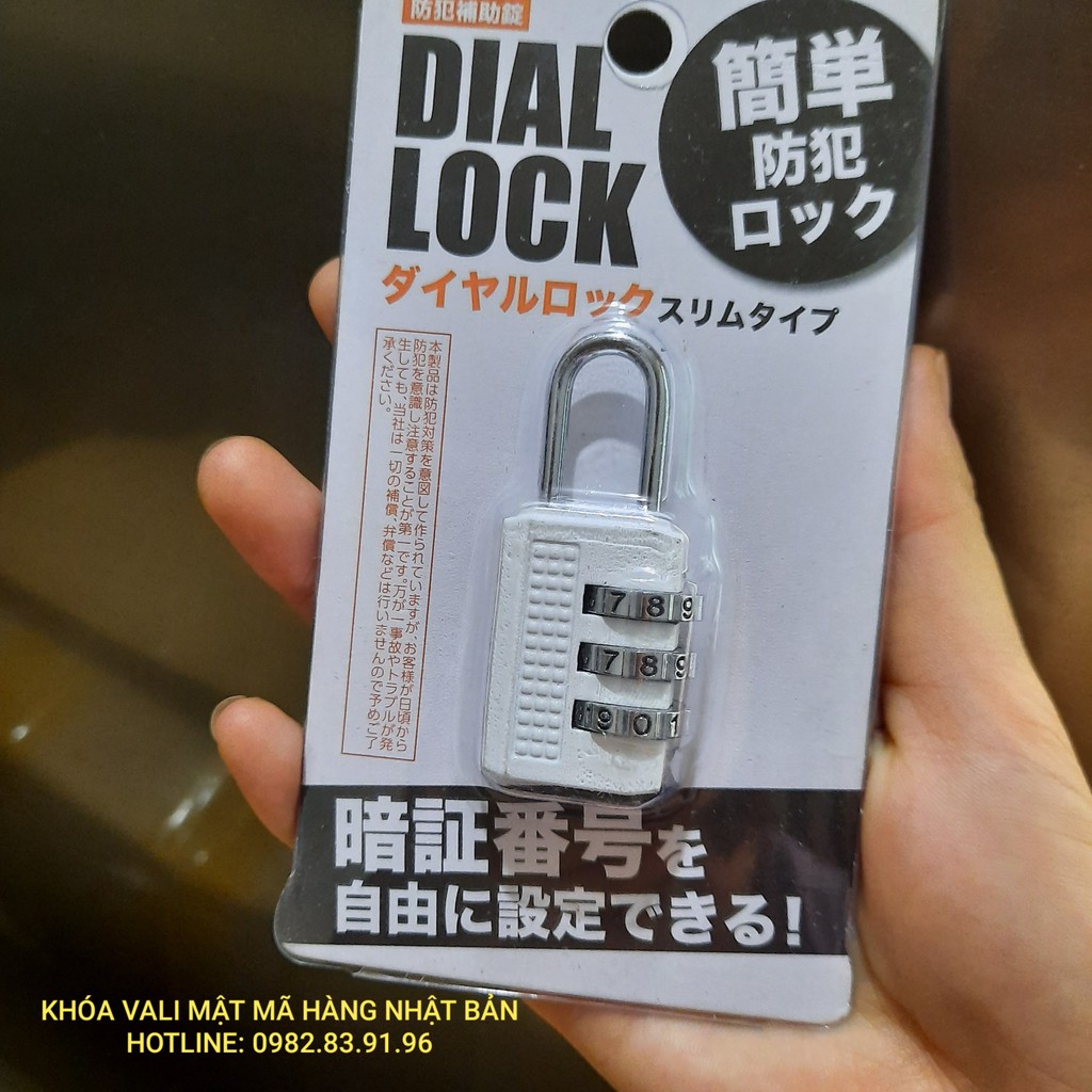 [ Hàng Nhật ] Khóa mã vali mật mã số, khóa mã vali bằng hợp kim thép