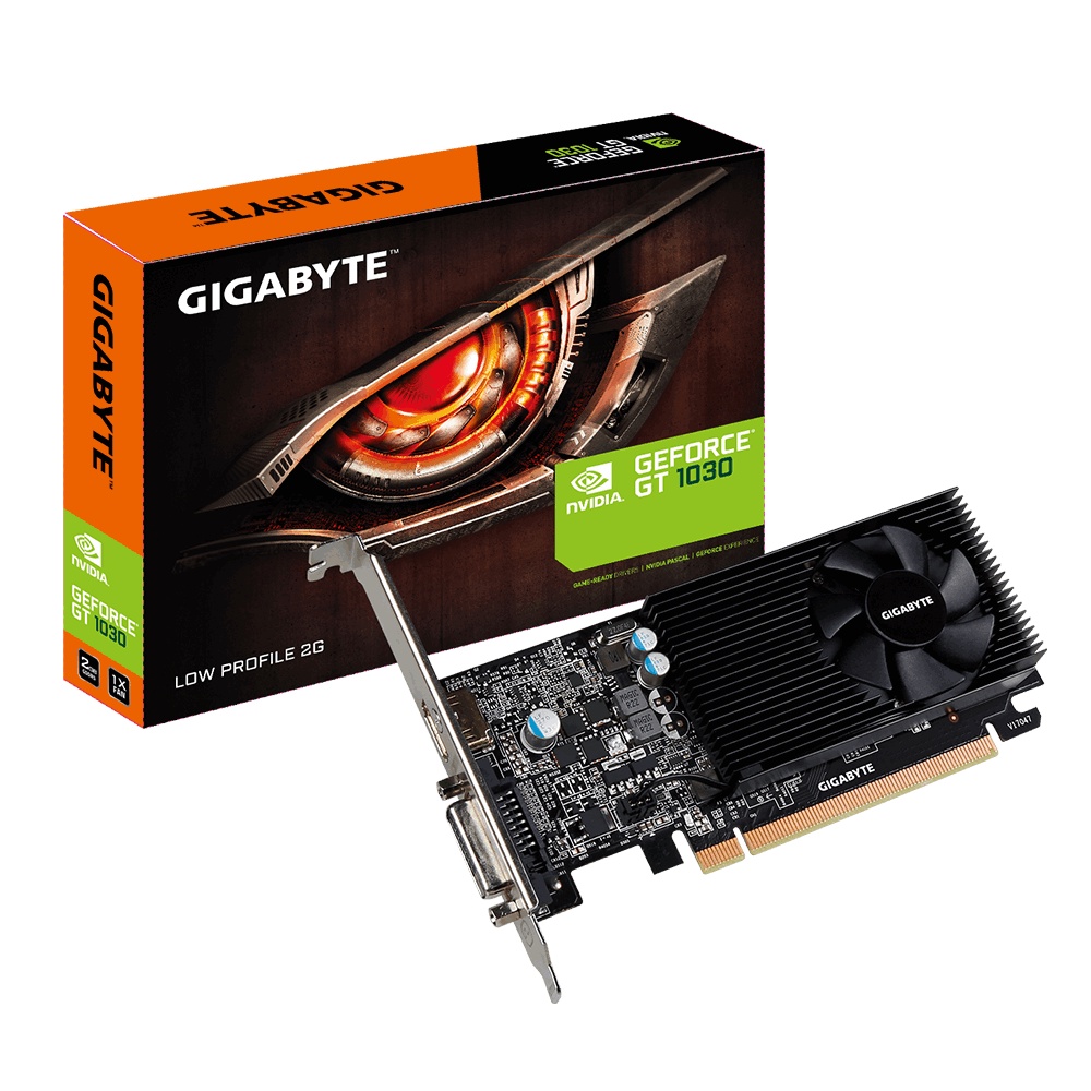 Card màn hình GIGABYTE GT 1030 Low Profile 2GBGVN1030D5 Hàng Chính Hãng