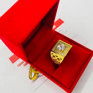 Nhẫn nam đính đá thời trang cao cấp sang trọng
