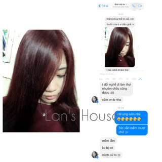 (Đỏ tím ) Thuốc nhuộm tóc