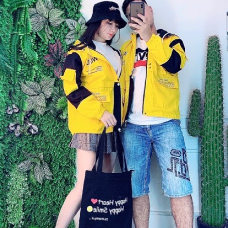 [Video+Ảnh Thật] Áo Khoác Kaki Unisex Form Rộng In Chữ WIND Phong Cách Ulzzang Nam Nữ AK42 Kho Sỉ TD