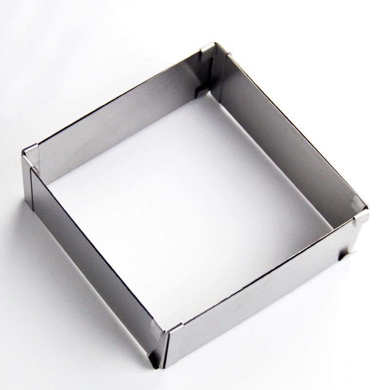 Khuôn ring mousse vuông thay đổi kích thước