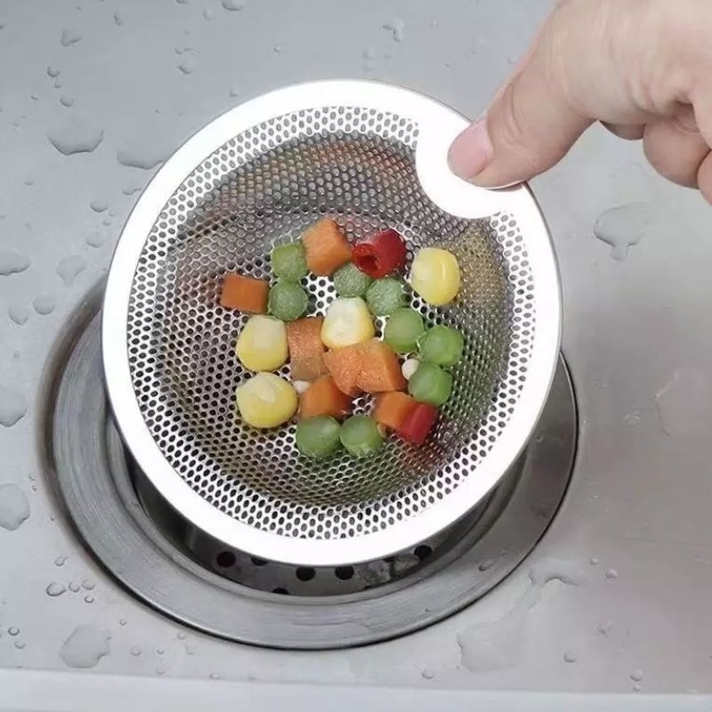 Lưới Lọc Rác Bằng Thép Không Gỉ 3 Kích Cỡ Cho Bồn Rửa Nhà Bếp