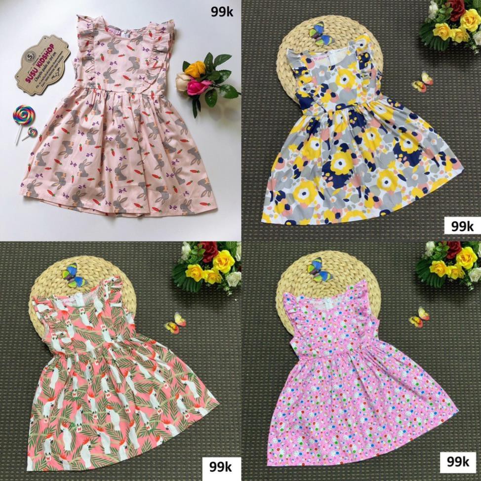 SIZE 1-10 (10-33KG) ĐẦM KATE LỤA BÉ GÁI