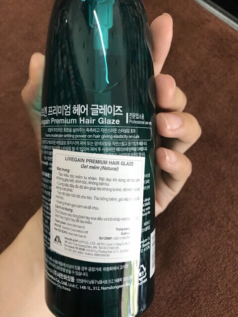 Gel vuốt tóc mềm, cứng Livegain 450ml