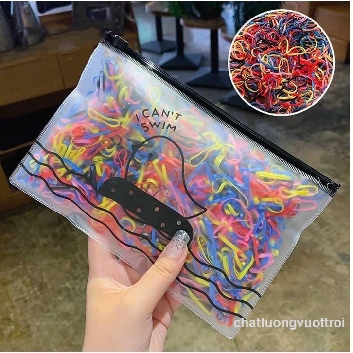 Chun Buộc Tóc Hàn Quốc Nhiều Màu - Loại Dày 500 chiếc