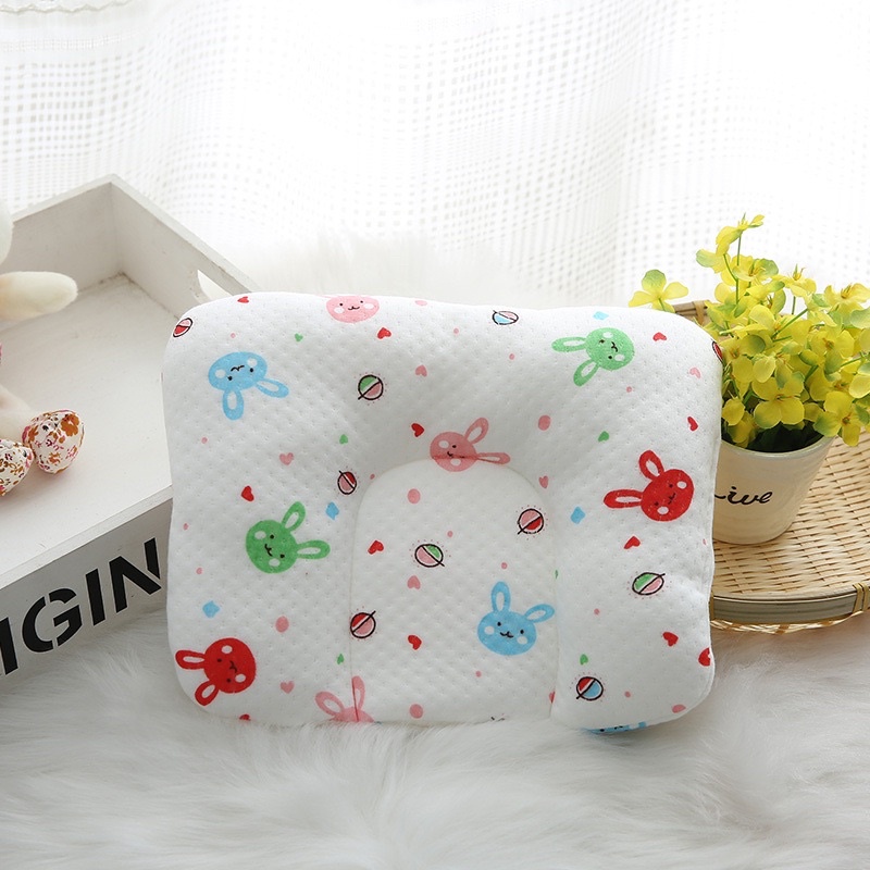 BooBoo Baby - Gối lõm, gối bông mềm chống méo đầu phù hợp cho trẻ sơ sinh có thành chặn