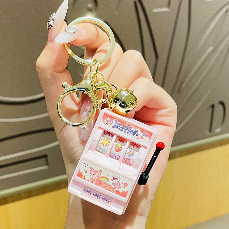 Móc Khóa Hình Máy Trái Cây Sáng Tạo Dễ Thương