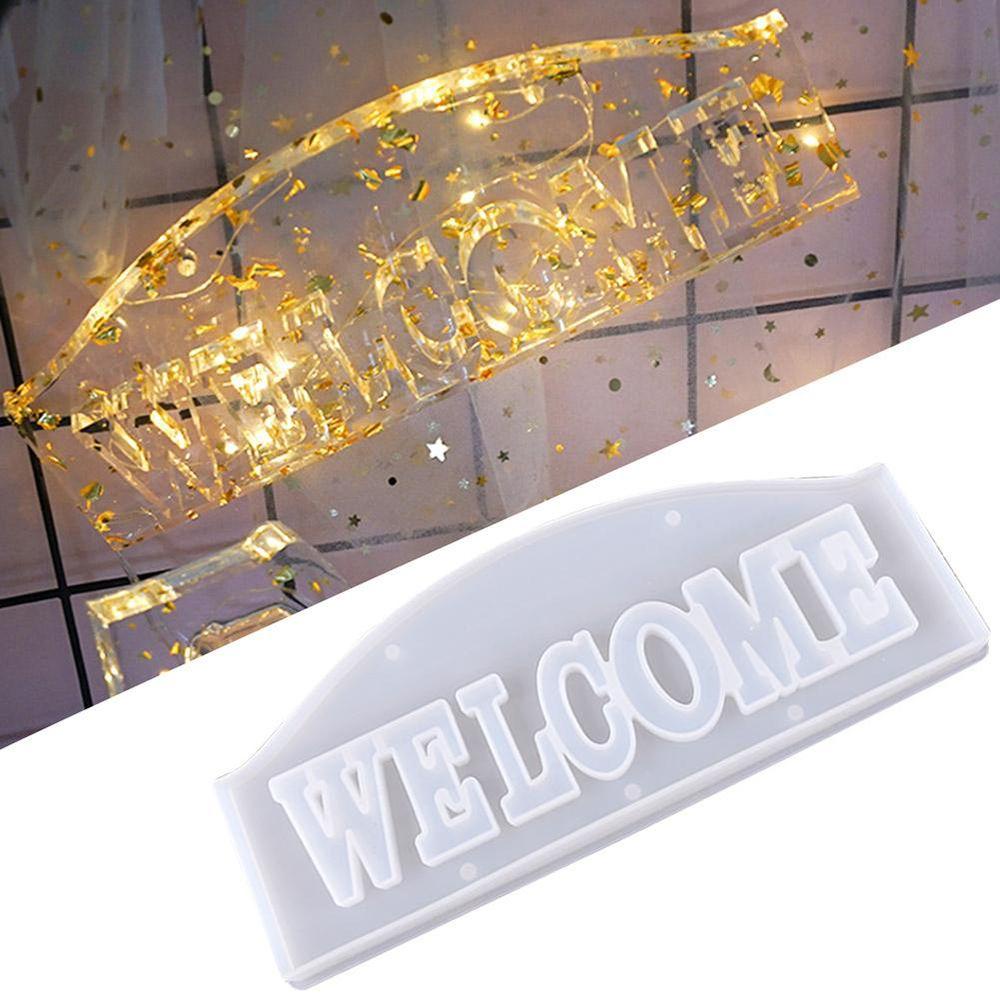 FOREVER Khuôn Nhựa Làm Chữ Welcome Trang Trí Giáng Sinh DIY
