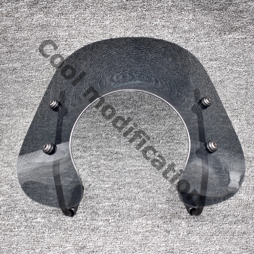 Motorcycle Acrylic Screen Windshield Windscreen Wind Deflector Board With Bracket For VESPA Primavera 150 Black