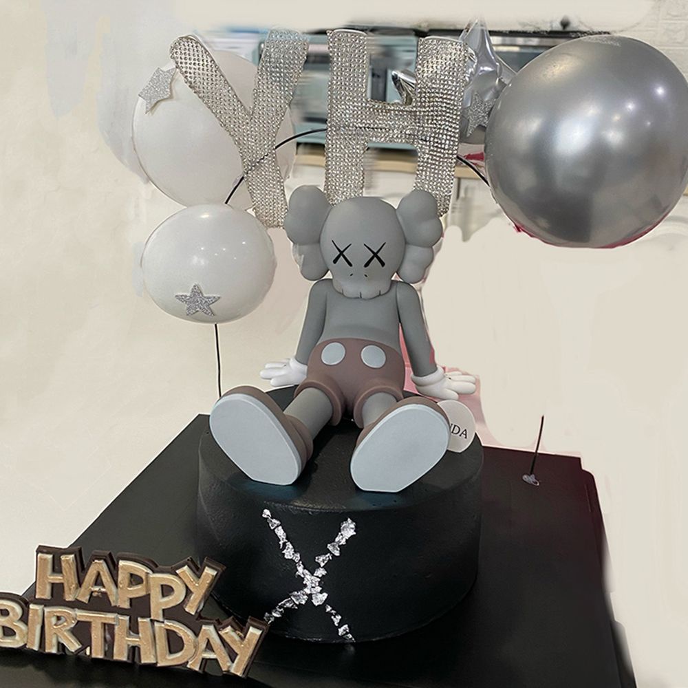 Đồ trang trí búp bê Kaws XX mắt dùng trang trí bánh kem