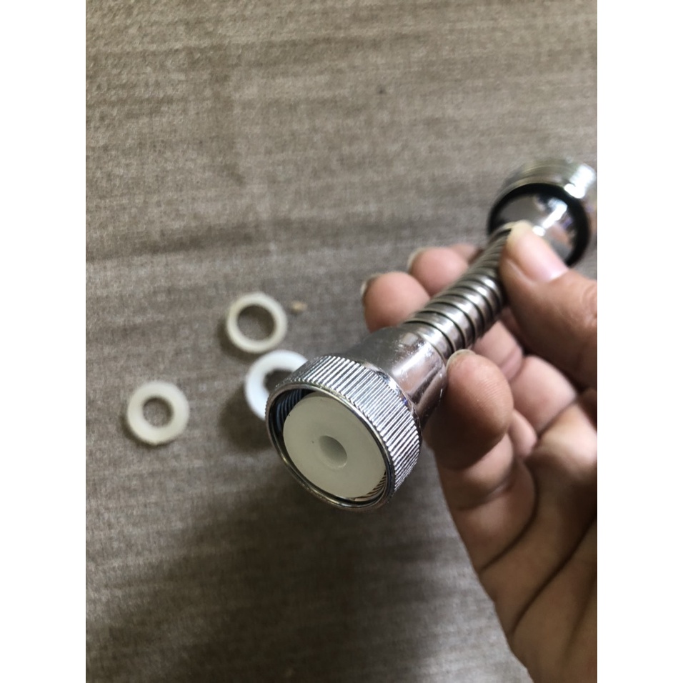 Đầu vòi nước tăng áp tăng áp dòng nước lên tới gấp 2 đến 3 lần bình thường dựa vào nguyên lý đặc biệt