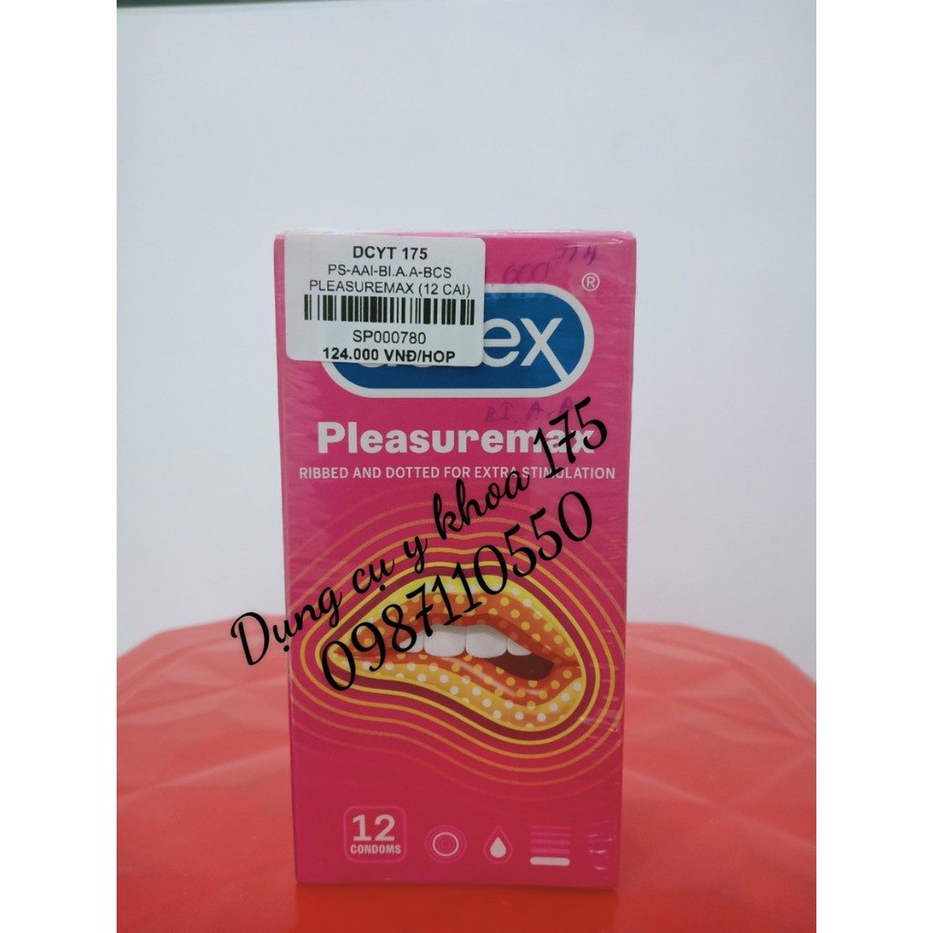 DUREX Bao Cao Su Durex Pleasuremax 12 cái/Hộp