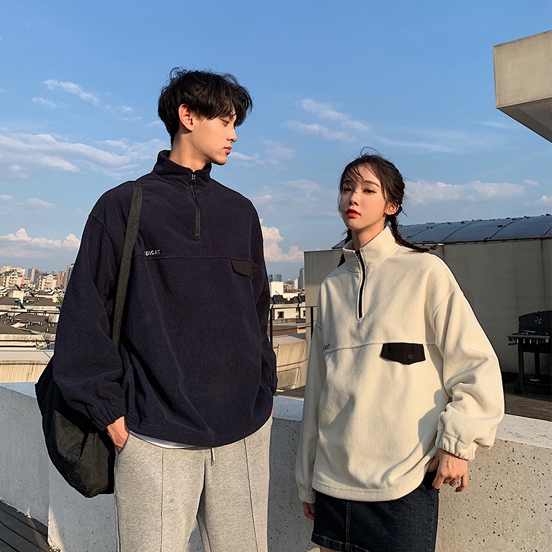 Áo hoodies cặp dáng rộng thời trang cá tính