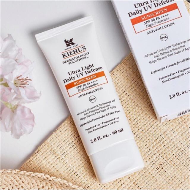 Kem Chống Nắng Kiehl's Ultra Light Uv Defense Sunscreen 60ml  (chính hãng) -Eva'sCo