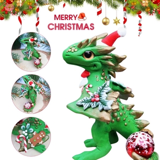 Santa Baby Dragons Christmas Ornament With Lanyard Cute Christmas Dragons Toy For Home Decorative