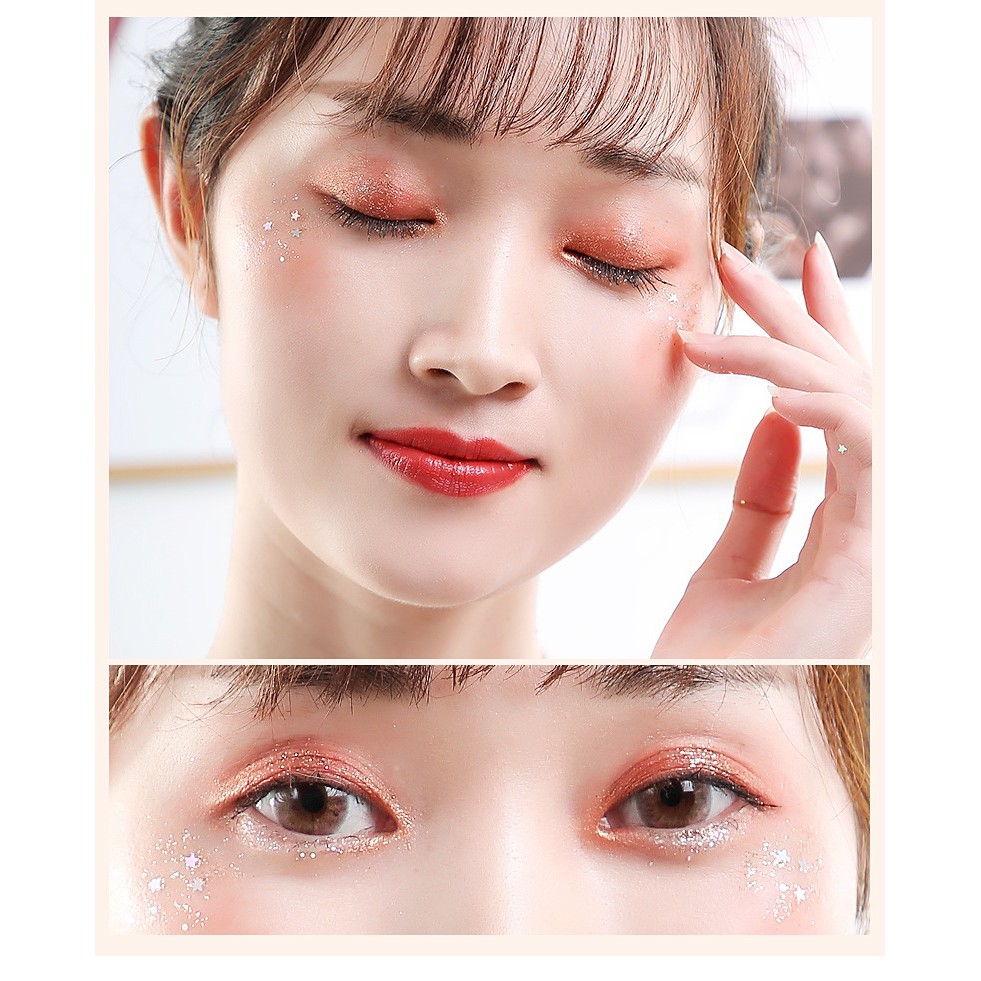 Phấn mắt nhũ kim tuyến Sivanna Colors Moon & Star Mini Palette