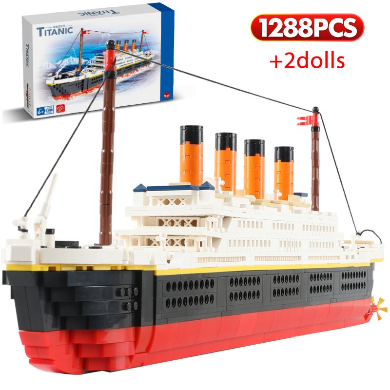Lắp ráp mô hình building blocks Paradise 01010 Mô hình Tàu TITANIC loại mảnh ghép nhỏ 0,7cm