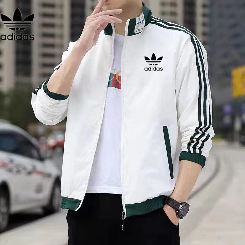 Áo Khoác Bóng Chày ADIDAS Chống Gió Cổ Đứng Thời Trang Xuân Thu Cho Nam Và Nữ
