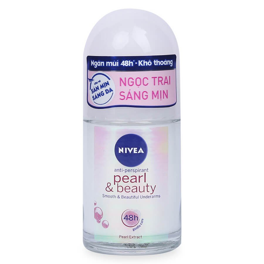 [Mã FMCGMALL giảm 8% đơn từ 250K] Lăn khử mùi ngọc trai sáng mịn Nivea Pearl &amp; Beauty (25ml)